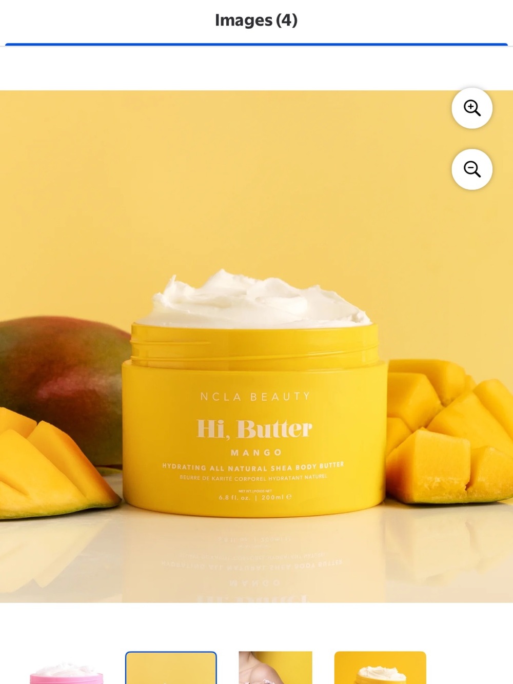 NCLA Beauty Hi, Butter Mango Body Butter